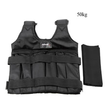 Load image into Gallery viewer, 20kg 50kg Adjustable Fitness Weighted Vest Exercise Training Fitness Jacket Gym Workout Boxing Waistcoat Fitness Equipment