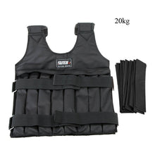 Load image into Gallery viewer, 20kg 50kg Adjustable Fitness Weighted Vest Exercise Training Fitness Jacket Gym Workout Boxing Waistcoat Fitness Equipment