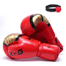 Load image into Gallery viewer, REXCHI Kick Boxing Gloves for Men Women PU Karate Muay Thai Guantes De Boxeo Free Fight MMA Sanda Training Adults Kids Equipment