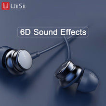 Load image into Gallery viewer, Uiisii headphones HM9 original Best Sellers noise reduction metal 3.5 mm plug stereo music game sports for iOS Huawei phones