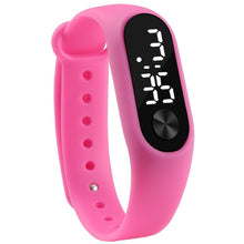 Load image into Gallery viewer, Fashion Men Women Casual Sports Bracelet Watches White LED Electronic Digital Candy Color Silicone Wrist Watch for Children Kids