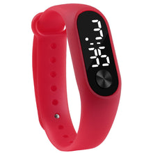 Load image into Gallery viewer, Fashion Men Women Casual Sports Bracelet Watches White LED Electronic Digital Candy Color Silicone Wrist Watch for Children Kids