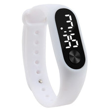 Load image into Gallery viewer, Fashion Men Women Casual Sports Bracelet Watches White LED Electronic Digital Candy Color Silicone Wrist Watch for Children Kids
