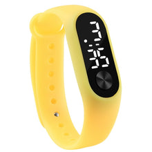 Load image into Gallery viewer, Fashion Men Women Casual Sports Bracelet Watches White LED Electronic Digital Candy Color Silicone Wrist Watch for Children Kids
