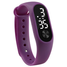 Load image into Gallery viewer, Fashion Men Women Casual Sports Bracelet Watches White LED Electronic Digital Candy Color Silicone Wrist Watch for Children Kids