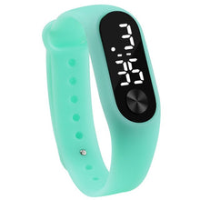 Load image into Gallery viewer, Fashion Men Women Casual Sports Bracelet Watches White LED Electronic Digital Candy Color Silicone Wrist Watch for Children Kids