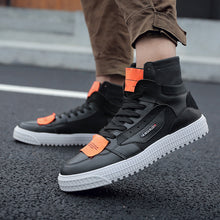Load image into Gallery viewer, best sellers mens sneaker casual shoes oxfords fashion retro men leather shoes high-top 2018 new breathable lace-up non-slip
