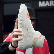 Load image into Gallery viewer, best sellers mens sneaker casual shoes oxfords fashion retro men leather shoes high-top 2018 new breathable lace-up non-slip