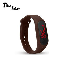 Load image into Gallery viewer, Fashion Men Women Casual Sports Bracelet Watches White LED Electronic Digital Candy Color Silicone Wrist Watch for Children Kids