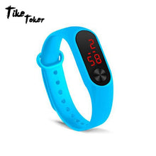 Load image into Gallery viewer, Fashion Men Women Casual Sports Bracelet Watches White LED Electronic Digital Candy Color Silicone Wrist Watch for Children Kids