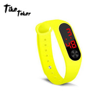 Load image into Gallery viewer, Fashion Men Women Casual Sports Bracelet Watches White LED Electronic Digital Candy Color Silicone Wrist Watch for Children Kids