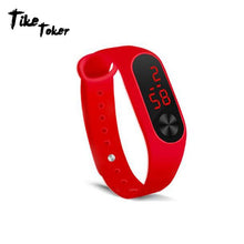 Load image into Gallery viewer, Fashion Men Women Casual Sports Bracelet Watches White LED Electronic Digital Candy Color Silicone Wrist Watch for Children Kids