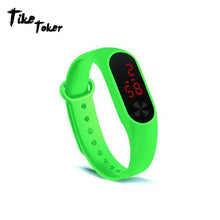 Load image into Gallery viewer, Fashion Men Women Casual Sports Bracelet Watches White LED Electronic Digital Candy Color Silicone Wrist Watch for Children Kids