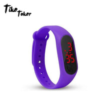 Load image into Gallery viewer, Fashion Men Women Casual Sports Bracelet Watches White LED Electronic Digital Candy Color Silicone Wrist Watch for Children Kids