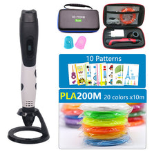 Load image into Gallery viewer, best sellers 3D PEN 3d printer pen usb 3D pen include 200m pal filament and 20 sheets pattern template and bad easy to carry
