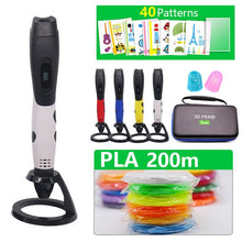 Load image into Gallery viewer, best sellers 3D PEN 3d printer pen usb 3D pen include 200m pal filament and 20 sheets pattern template and bad easy to carry